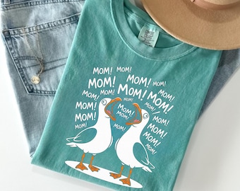 Comfort Colors Seagull Mom Mom Mom, Mothers Day Shirt - Funny Mother's Day Gift For Mom, T-Shirts For Woman,  FM57