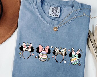 Easter Minnie Shirt, Disney Easter Tee, Happy Easter Comfort Colors Shirt, Easter Mickey Shärt, Magic Kingdom TShirt, Easter Gift EA19