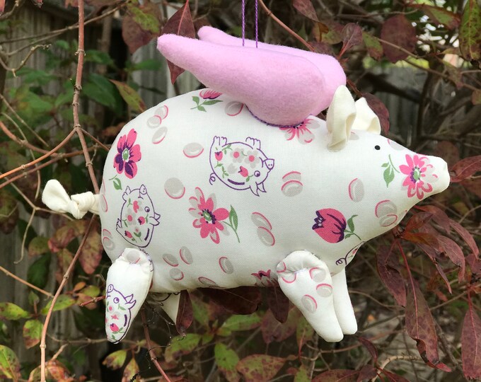 Flying Pig Stuffed Animal Toy Softie Plush Pig When Pigs Fly Toy