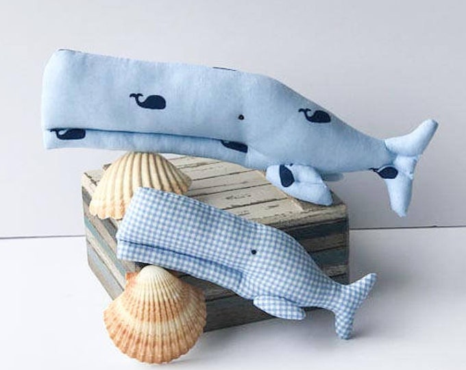 Plush Whale Toy Softie Stuffed Whales Big and Small Sea Etsy