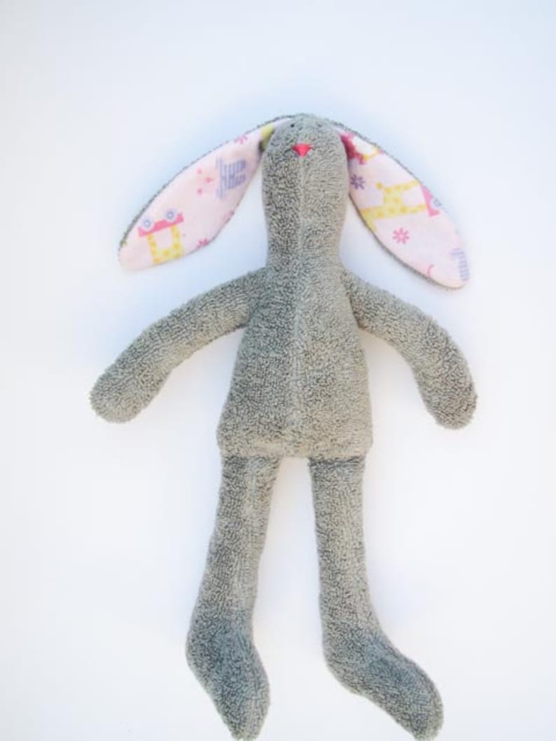 terry cloth stuffed bunny