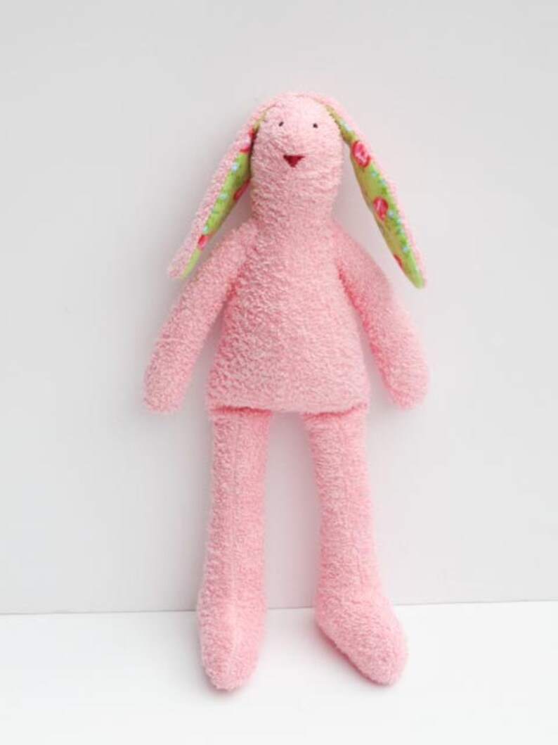 terry cloth stuffed bunny