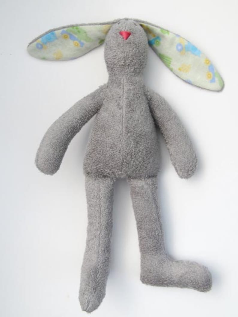 terry cloth stuffed bunny