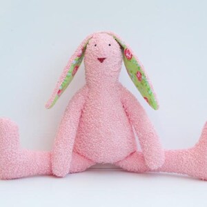 terry cloth stuffed bunny