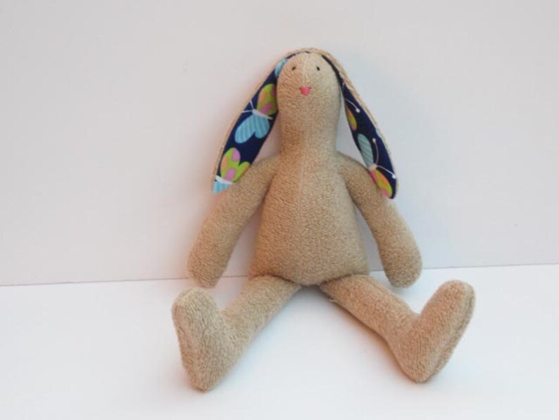 terry cloth stuffed bunny