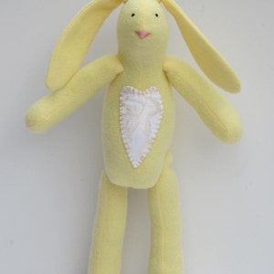 Yellow Bunny Rabbit Stuffed Doll Cute Soft Easter Bunny Hare Softie ...