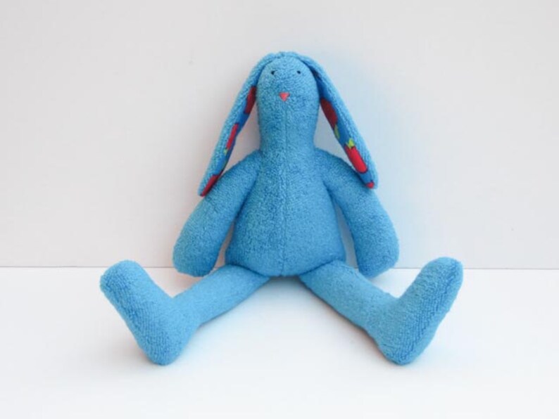 terry cloth stuffed bunny
