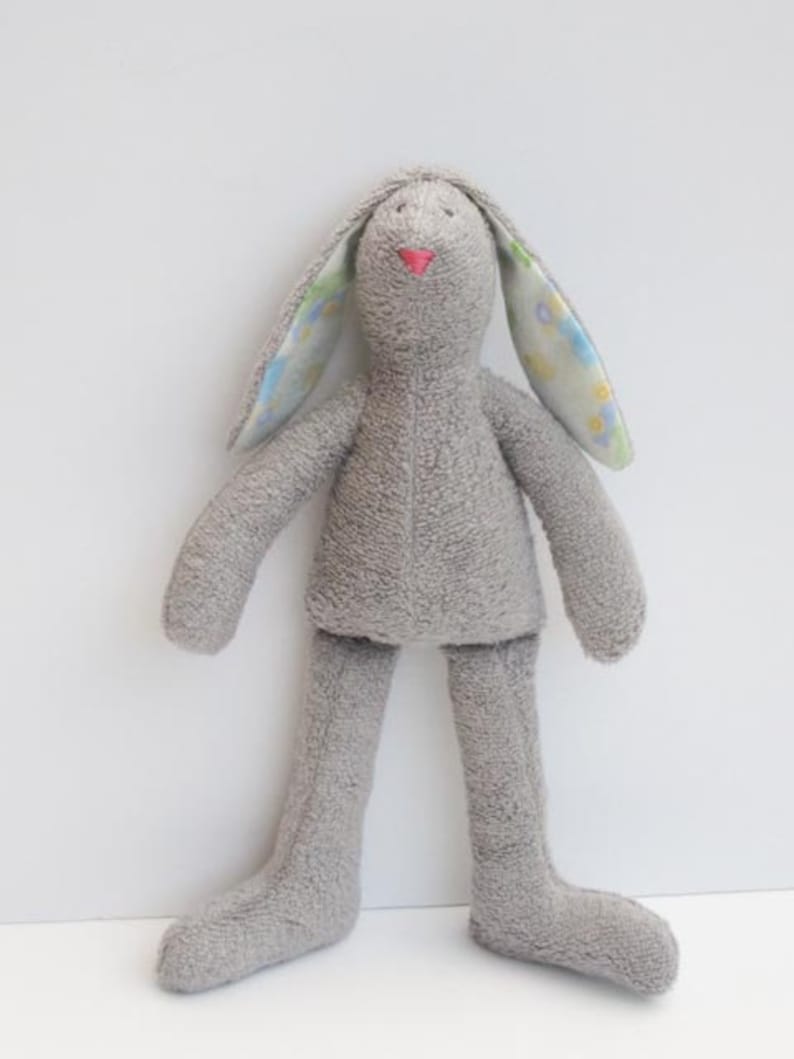 terry cloth stuffed bunny