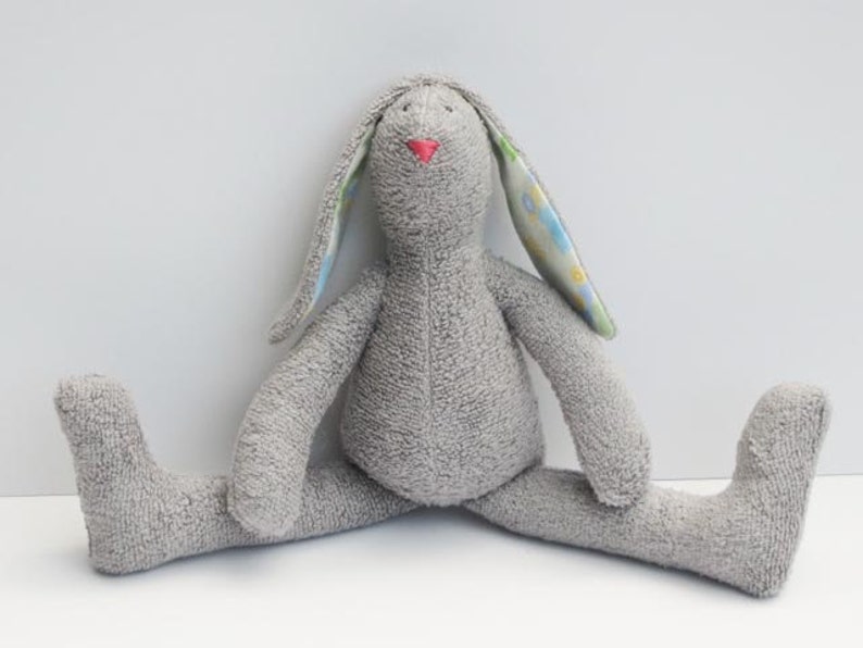 terry cloth stuffed bunny