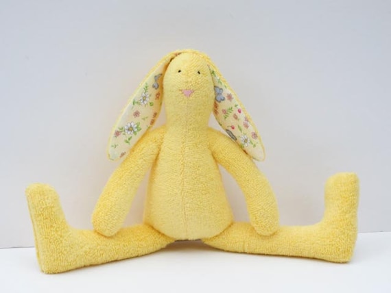 yellow stuffed bunny