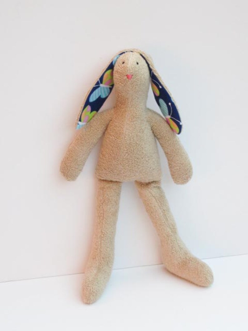 terry cloth stuffed bunny