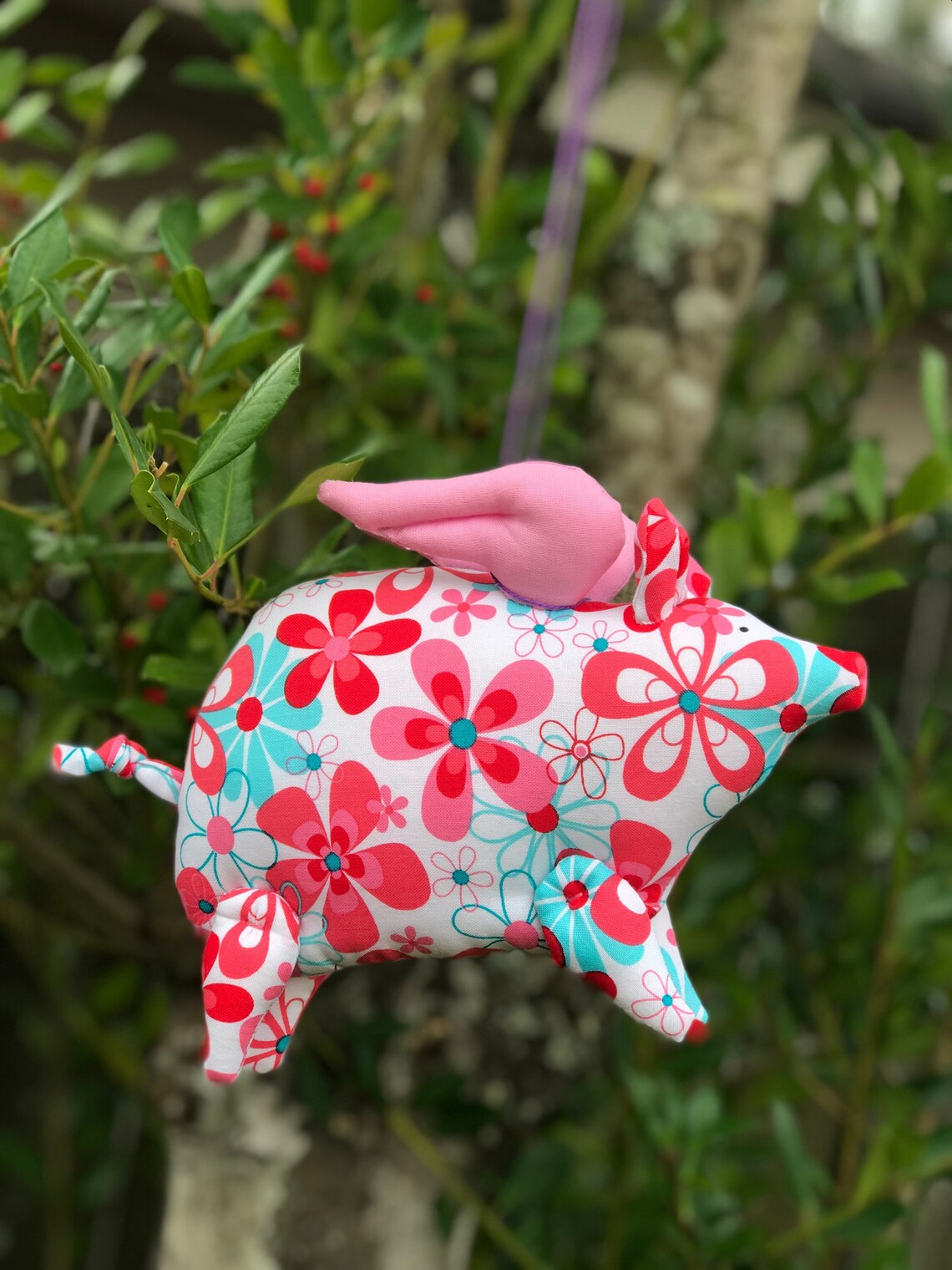Plush Pig Cute Toy Stuffed Flying Pig Toy Softie Plush Piggy Etsy