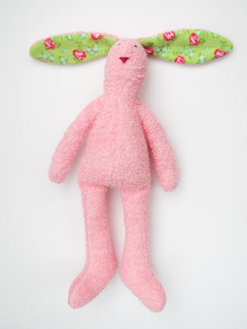 terry cloth stuffed bunny