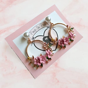 Pinup Floral Tiki Earrings