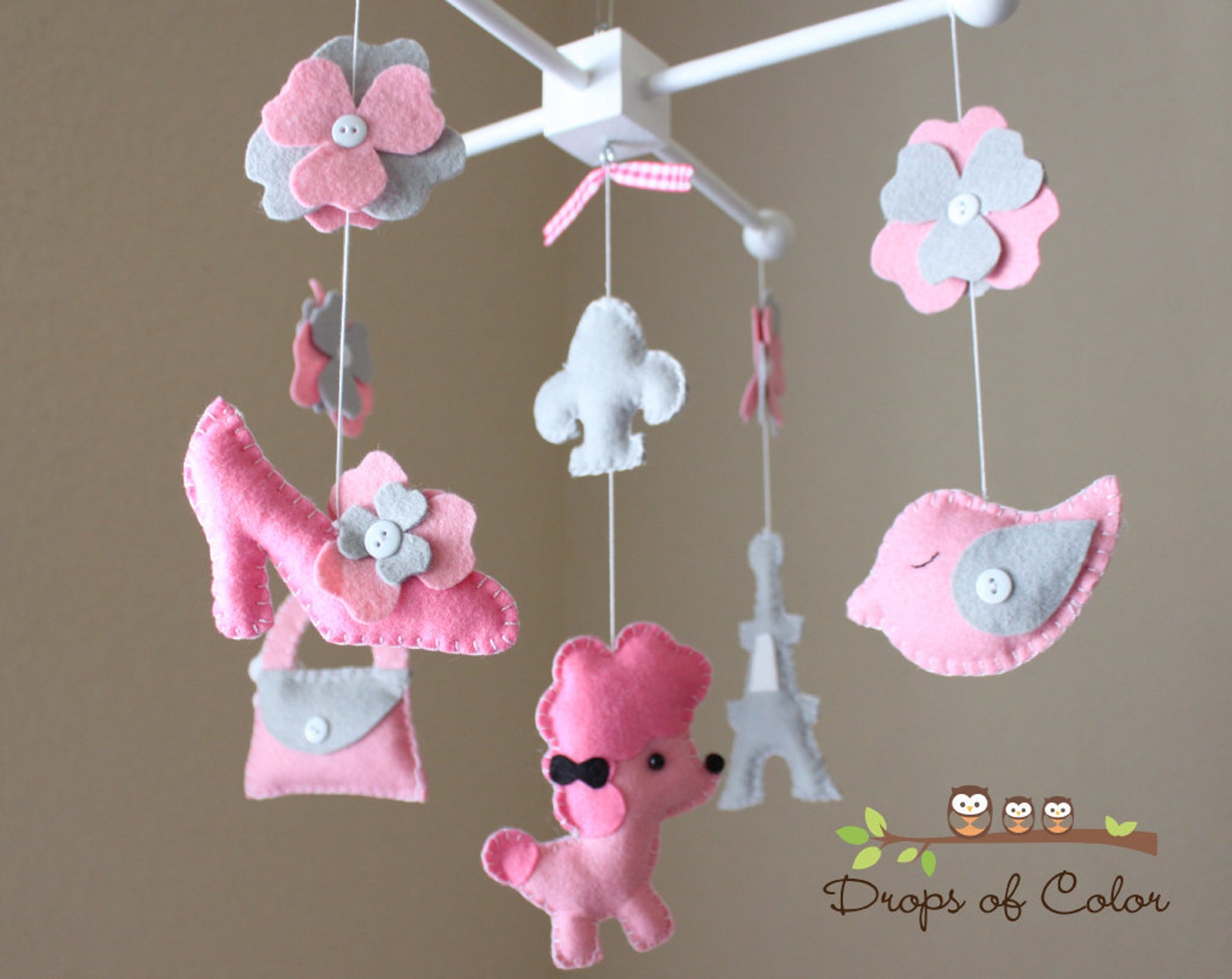 Baby Crib Mobile Baby Mobile Nursery Paris French Decor Etsy