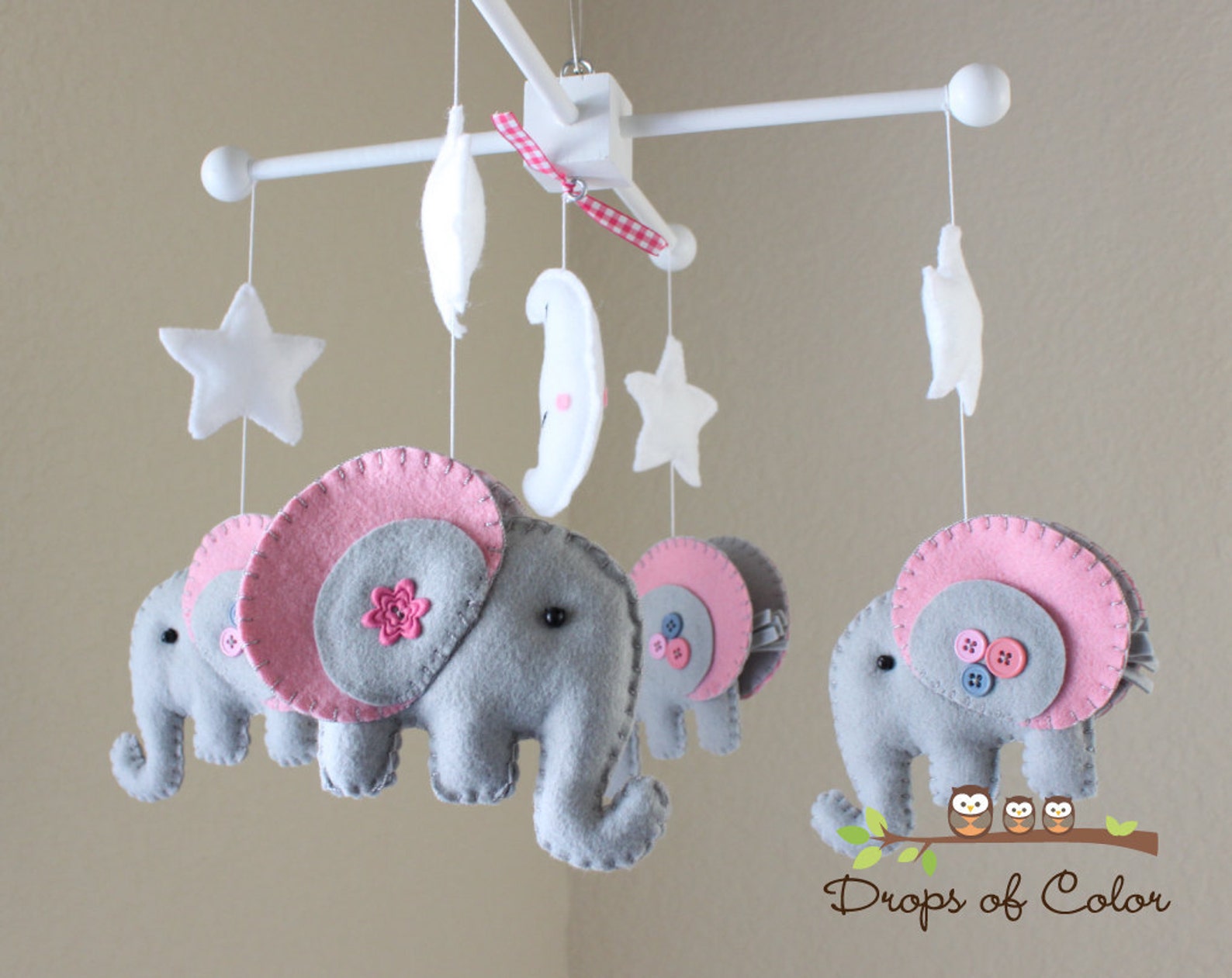 Baby Crib Mobile Baby Mobile Elephant Mobile Baby Etsy