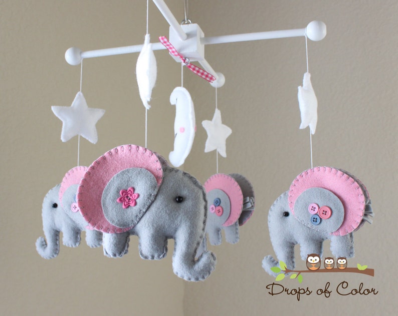 Baby Crib Mobile Baby Mobile Elephant Mobile Baby Etsy