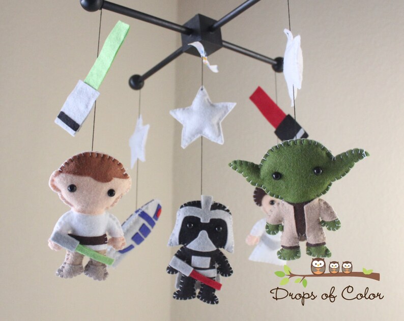 Baby Mobile Baby Crib Mobile Star Wars Mobile Nursery Star Etsy
