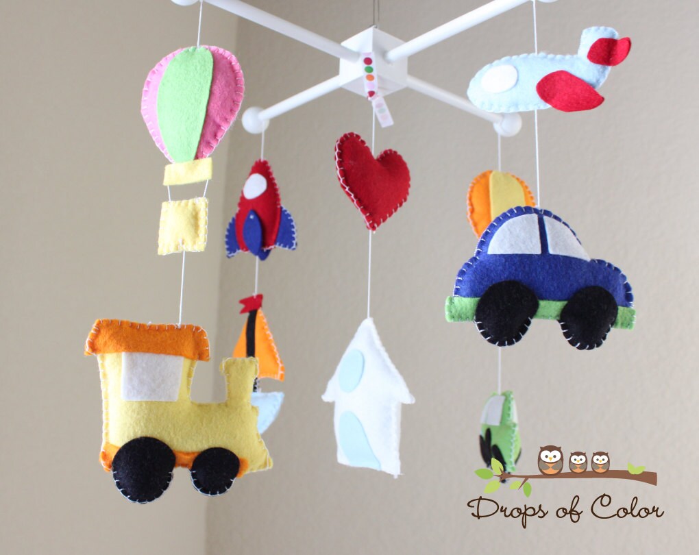 Baby Crib Mobile Baby Mobile Transportation Mobile Car Etsy