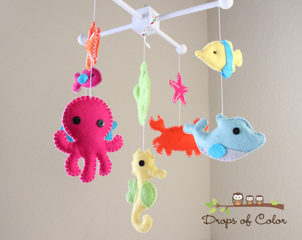 Baby Crib Mobile Baby Mobile Nursery Crib Mobile Ocean Etsy