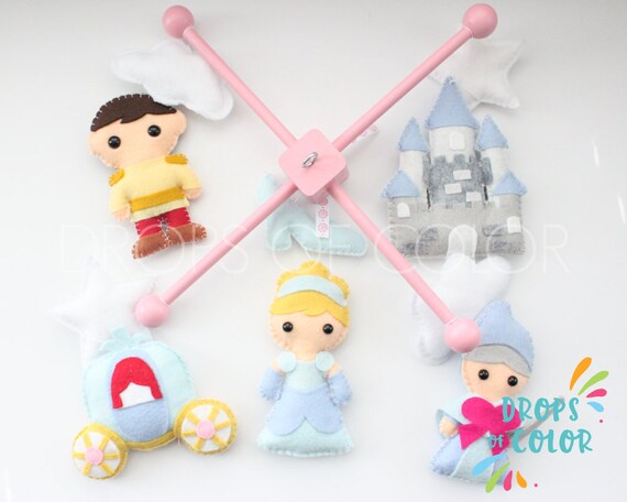 Cinderella Baby Mobile Baby Crib Mobile Princess Mobile Etsy