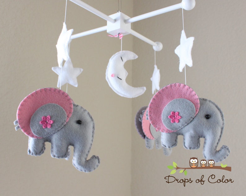Baby Crib Mobile Baby Mobile Elephant Mobile Baby Etsy