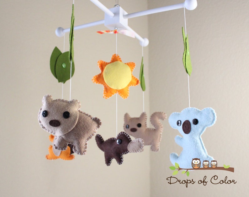 Baby Crib Mobile Baby Mobile Nursery Australian Crib Etsy