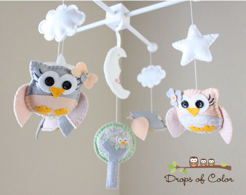 owl crib mobile