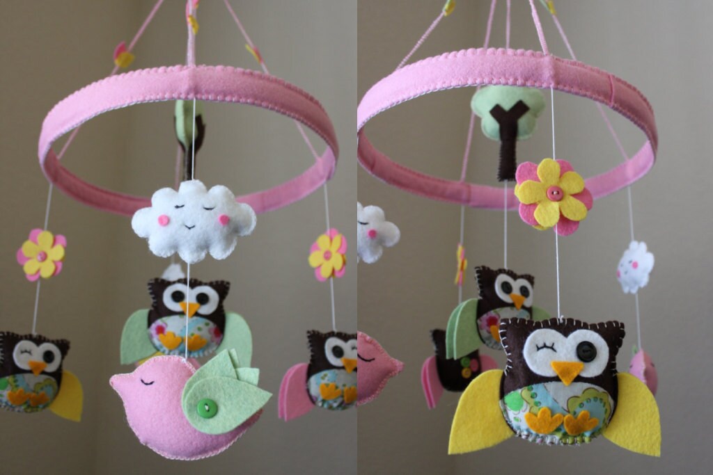 Baby Crib Mobile Baby Mobile Decorative Nursery Mobile Etsy
