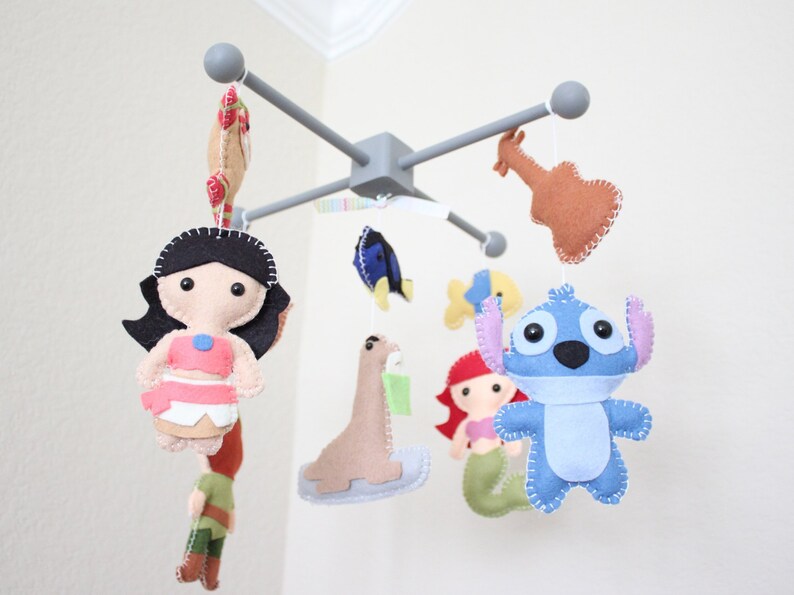 Baby Mobile Baby Crib Mobile Princess Mobile Disney Movies Etsy