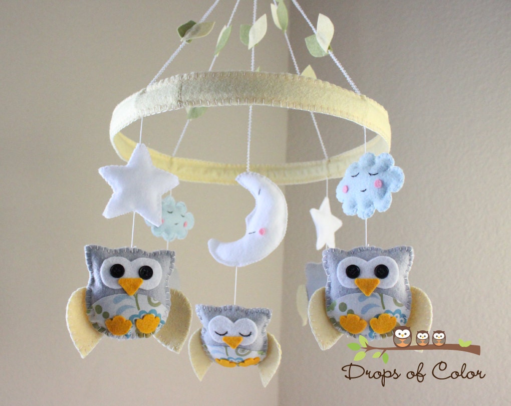 owl crib mobile