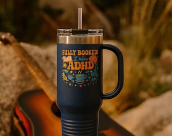 Coffee Addict ADHD Travel Mug | 40oz Insulated Tumbler