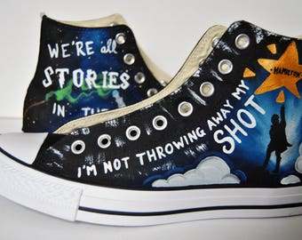 Converse, Custom Painted Shoes, High Top and Low Top, Mens, Womens