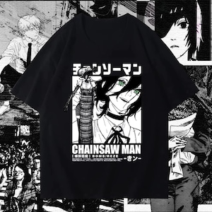 Devil Hunter Girl Tee, Retro Manga Streetwear Shirt, Aesthetic Graphic Tee for Anime Fans, Perfect gift for chainsaw fans, Kawaii Waifu