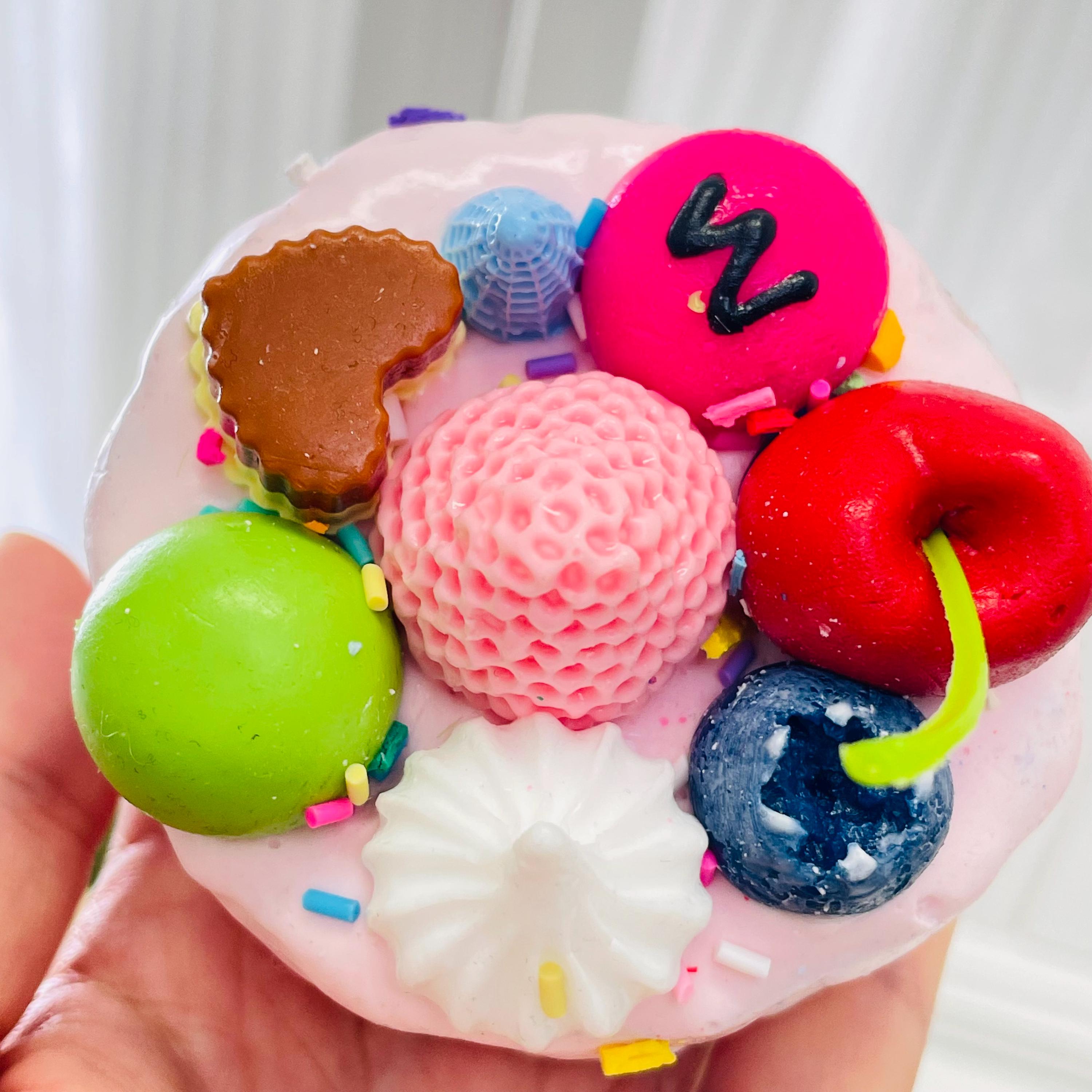 Handmade Birthday Cake Squishy, Safe-grade Silicone Fidget Toy