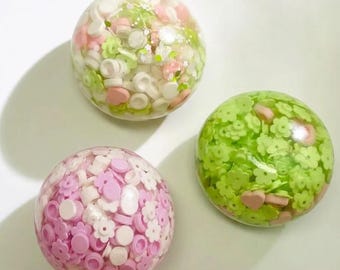 Handmade Flower Blocks Squishy Stress Ball, Sensory Fidget, Stress Relief, Gifts for Her
