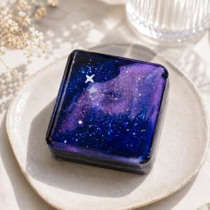 Galaxy Cube Taba Squishy Toy, Food Grade Silicone, Stress Relief Desk Decor