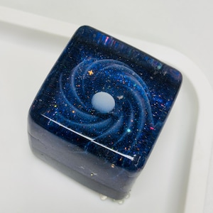 Handmade Galaxy Ice Cube Squishy, Sensory Fidget Toy, Desk Decor, Gifts for him