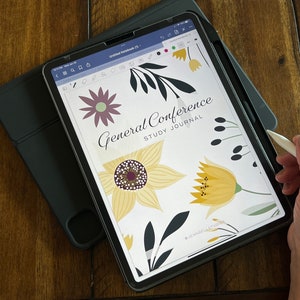 iPad Version: Yellow Floral Journal
