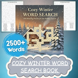 Cozy Winter Word Search Book | 2500+ Winter-Themed Puzzles | Fun Holiday Activity for Adults & Seniors
