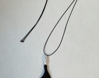 Collar con borla de perlas de agua dulce, regalo para ella