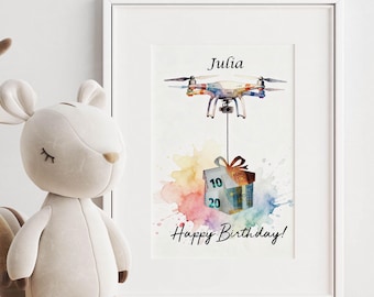 Personalisiertes Drohnen Bargeschenk | Drohne | DIY Geldgeschenk Idee | Geburtstagsüberraschung des Technikers | A4 herunterladen