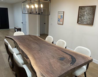 Live Edge Walnut Dining Table