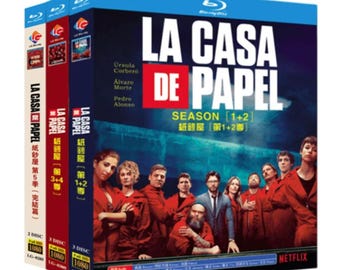 La casa de papel Season 1-5 Complete All Region English Audio Boxed 8 Discs