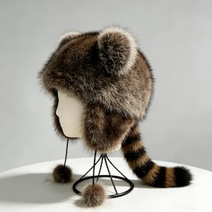 Raccoon Tail Cap - Etsy display picture 2