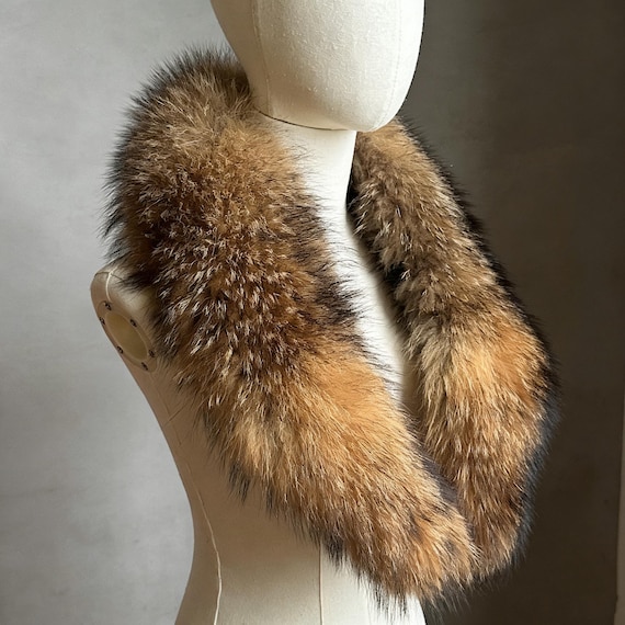 Large Fur Scarf Collar Winter Warm Wrap Neckerchief  for Women Detachable Fur Collar jacket collar Raccoon Hairs Collar Hood Unisex