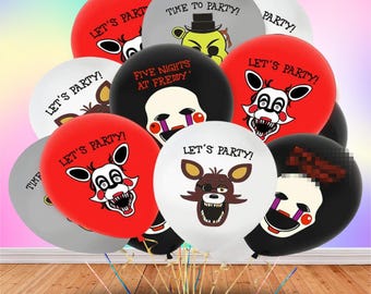 fnaf Foil and Latex bouquet Balloons party supplies decoration happy birthday centerpiece decor baby shower boy girl kids