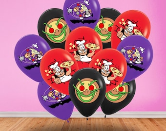 Pizza game bouquet Latex Balloons party supplies decoration happy birthday centerpiece decor boy girl baby shower kids favor celebration