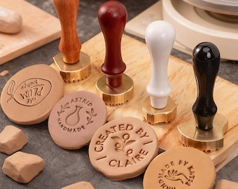 Custom Pottery Stamp for Clay, Personalized Clay Stamp, Ceramic Stamp,  Pottery Signature Stamp, Brass Clay Tool Mold, Potter Makers Gift