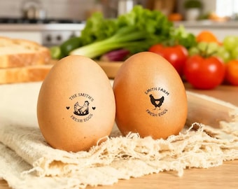 Custom Egg Stamp Personalized Easy Press Food Safe Egg Stamp Beginner Friendly for Fresh Chicken Eggs